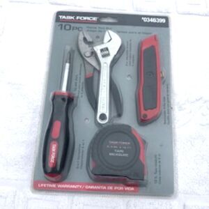 Tool Set . 10 Piece Assorted Hand Tools ............ Task Force . New in Package